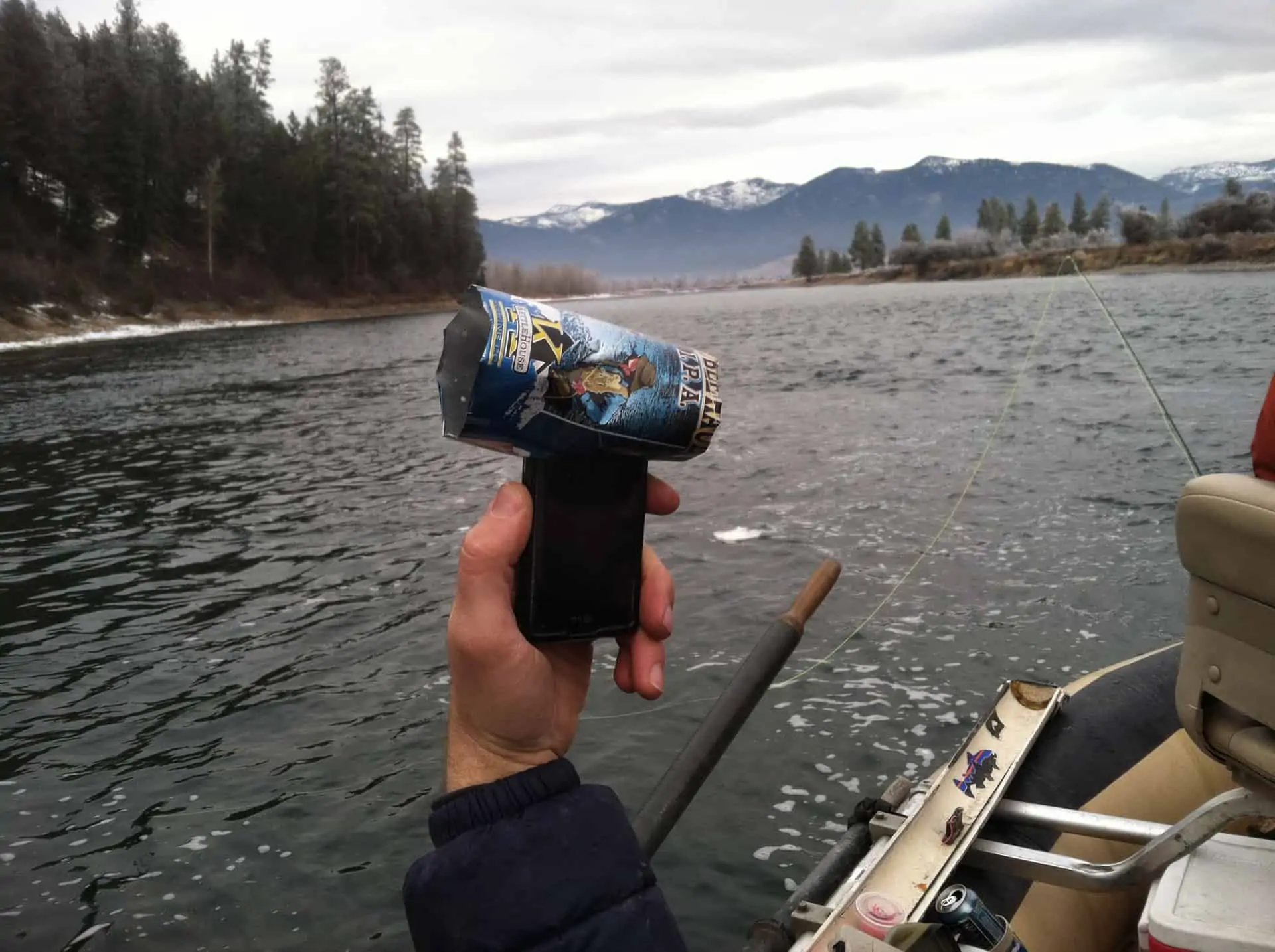 Clark Fork Can Found in River